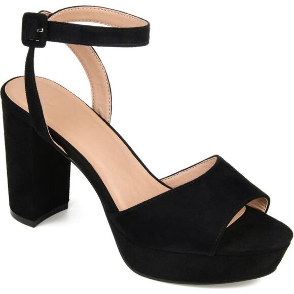 Bashwood Handmade Black Suede Leather Wedge Heel Sandal - Picture 4 of 4